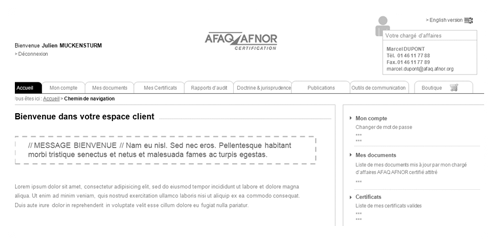 UX extranet