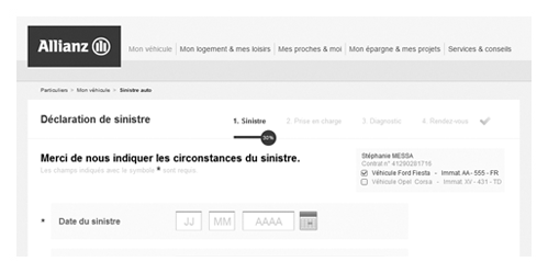 UX processus d'assurance