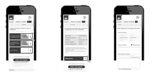 UX déclaration de sinistre