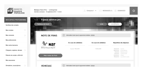 UX services bancaires