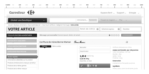 UX drive alimentaire