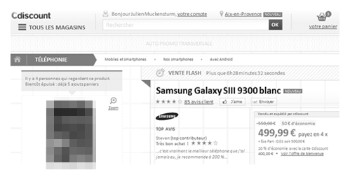 UX catalogue e-commerce