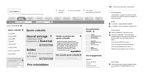 UX plateforme de sports