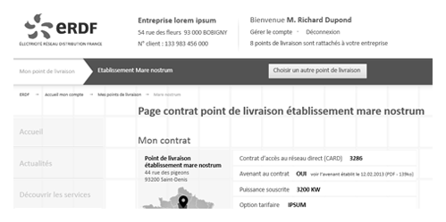 UX espace client énergie