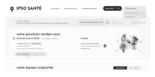 UX médical espace patient