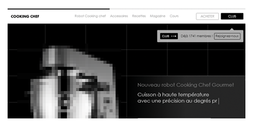 UX site robot de cuisine